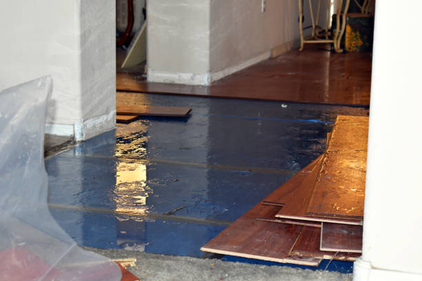 Professional Sewage Cleanup technician working in Kewaskum, WI